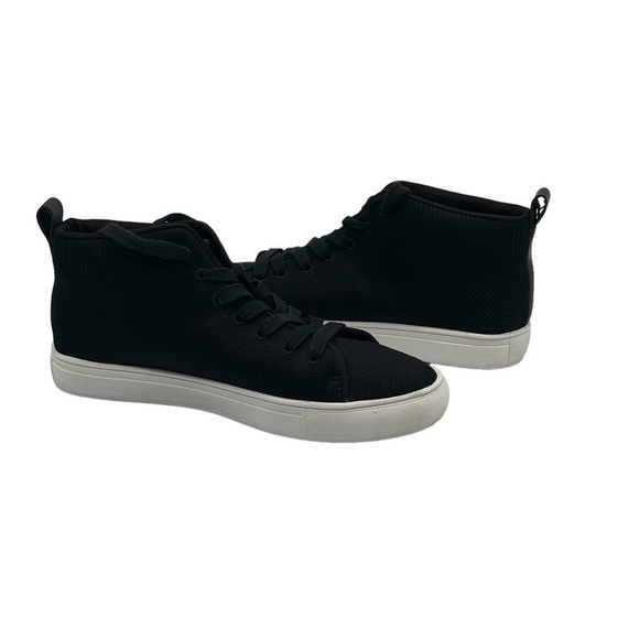 Kenneth Cole REACTION Black Lace Up Mid Top Sneakers Size 7 Men's - Picture 1 of 9